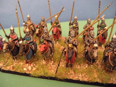 Sassanid Cavalry
Sassanid Cavalry from AB Miniatures painted by a professional painter Marco Betti. Pictures provided by and also available on [url=http://s420.photobucket.com/albums/pp284/passerotto_2008/]Andrea's Photobucket site[/url].
Keywords: sassanid