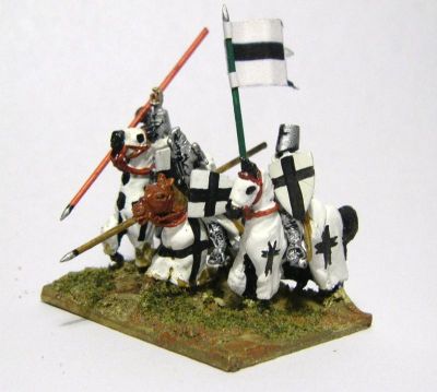 Teutonic Brother Knights 
Knights from [url=http://www.vexillia.ltd.uk/mirliton/index.html]the Vexilia-stocked Mirliton range [/url] Link through to the site where downloaded the flags at [url=http://www.madaxeman.com/wiki2/tiki-index.php?page=Later+Teutonic+Knights]FoG Wiki[/url]
Keywords: teuton