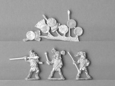 Aztec Otomi Mercenaries with spear/sidearm
Aztecs from [url=https://fighting15s.com/]Fighting 15's[/url] Gladiator Games ranges. Some are also suitable for other Meso-American armies
Keywords: Aztec