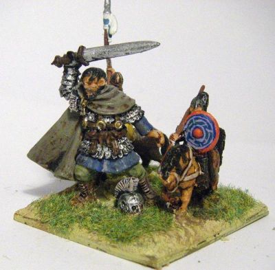28mm General for dark age steppe armies
A Salute! figure with some Essex cavalry 
