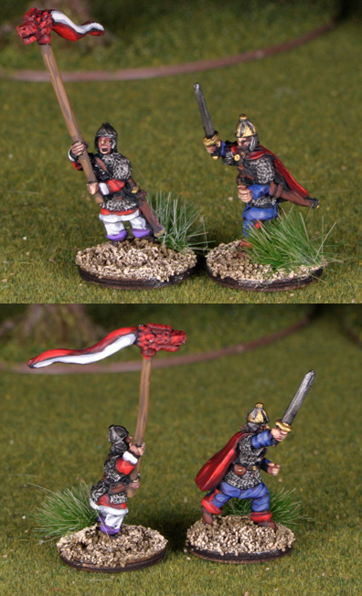 German Post Roman Foot Commanders
Germans from the end of Rome by [url=http://khurasanminiatures.tripod.com/]Khurasan Miniatures[/url], pictures with kind permission of the manufacturer
Keywords:  ealan goth gothfoot gothinf 