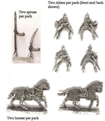 Ghilman Cavalry
Pictures from the manufacturer, [url=http://khurasanminiatures.tripod.com]Khurasan Miniatures[/url]
Keywords: KHURASANIAN GHAZNAVID DAYLAMI abbasid SELJUK AYYUBID