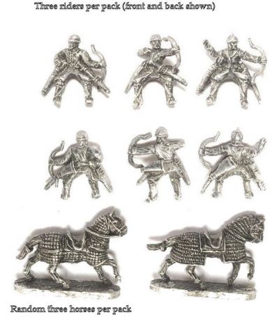 Ghilman Cavalry
Pictures from the manufacturer, [url=http://khurasanminiatures.tripod.com]Khurasan Miniatures[/url]
Keywords: KHURASANIAN GHAZNAVID DAYLAMI abbasid SELJUK
