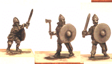 Viking Infantry from Khurasan Miniatures
New vikings from [url=http://khurasanminiatures.tripod.com/viking.html]Khurasan Miniatures[/url].  Viking Bondi/Raider/Hird/Leidang etc. infantry block, mixture of weapons (x 24, twelve different poses in each pack
Keywords: Viking