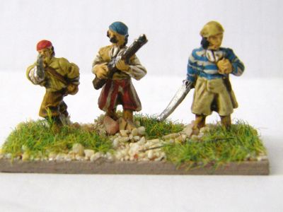 Pirate Infantry
Pirate figures. In this picture you have mostly Blue Moon with additional figure from Peter Pig on the left
Keywords:  Pirate