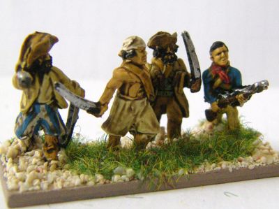 Pirate Infantry
Pirate figures. In this picture you have mostly Blue Moon with additional figure from Grumpys (far right)
Keywords:  Pirate