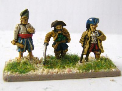 Pirate Infantry
Pirate figures. In this picture you have mostly Blue Moon with additional figures from Peter Pig, (right and centre)
Keywords:  Pirate