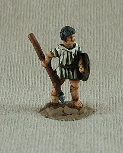 Classical Greek Era Javelinman
Greeks - pictures kindly provided by [url=http://shop.ancient-modern.co.uk/greeks-23-c.asp]Donnington Miniatures[/url], the manufacturer and painted by their painting service.  GRF07 Psilos javelin, round shield, advancing
 
Keywords: hgreek hskirmisher