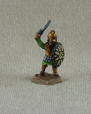 Carthaginian CAF01 Libyan Officer
Carthaginians from [url=http://www.donnington-mins.co.uk/]Donnington[/url]. Painted by their own painting service. This figure is medium foot, large round shield

Keywords: Lcarthage ecarthage carthage