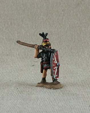 Republican Roman Hastatus/Princeps 
Romans from [url=http://shop.ancient-modern.co.uk]Donnington[/url] painted by their own painting service.  RRF09 Hastatus/Princeps heavy foot, mail, throwing pilum, shield
 
Keywords: MRR LRR