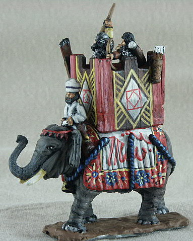 Sassanid Elephant
Sassanid from [url=http://www.donnington-mins.co.uk/]Donnington[/url]. One of their better ranges, pictures supplied by the manufacturer and painted by their painting service. tower, mahout and 2 armoured crew

Keywords: Sassanid