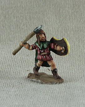 Thracian  Warrior
THracians from [url=http://www.donnington-mins.co.uk/]Donnington[/url], painted by their painting service. HF01
unarmoured, throwing javelin, pelta shield (2 positions)
Keywords: thracian
