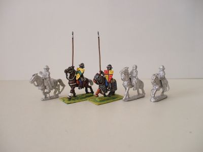 Feudal Mounted sergeants with lance 1230-1250 - short shield (5 sergeants/5 horse variants) 
1195 to 1250 Feudal range from [url=http://www.legio-heroica.com/]Legio Heroica[/url]. Pictures provided by the manufacturer Mounted sergeants with lance 1230-1250 - short shield (5 sergeants/5 horse variants) Lance included
Keywords: efknights crusader latins emgerman