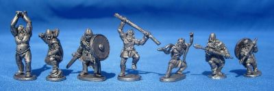 Saxon infantry personalities
Saxons from [url=http://www.splinteredlightminis.com]Splintered Light[/url]. Photos by permission of the manufacturer. 
Keywords: Saxon saxon