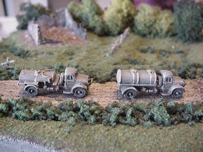 British Bedford water and fuel trucks
