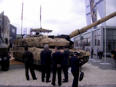 Leopard 2A6
The Leopard 2A6M is a version of the 2A6 with enhanced mine protection under the chassis, and a number of internal enhancements to improve crew survivability.

