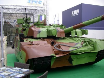 re-engineered Ukranian T72 type tank
