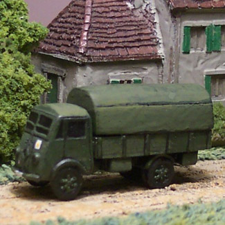 French Renault truck AHN
From [url=http://www.pithead-miniatures.tk/]Pithead Miniatures[/url]
The Renault AHN 3.5 ton truck served in the army of France in 1940 but was also produced in great numbers for the Wehrmacht serving in Russia and North west Europe right up to the end of the war. 
Keywords:  French german