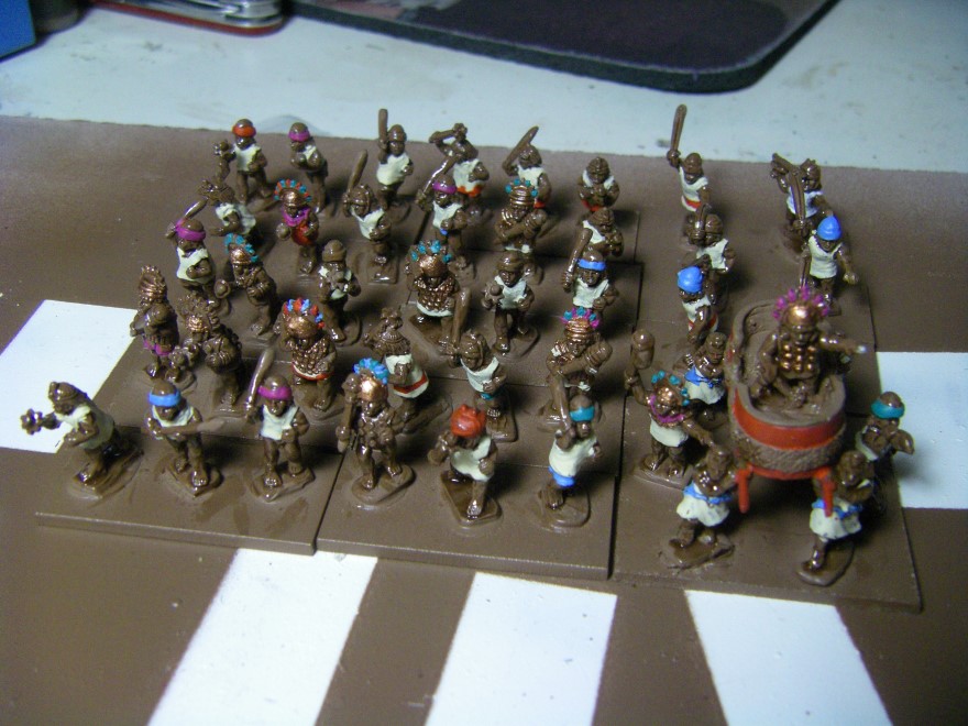 Painting The Chimu Imperial Army 1350-1480AD, Lurkio figures for DBA, 15mm