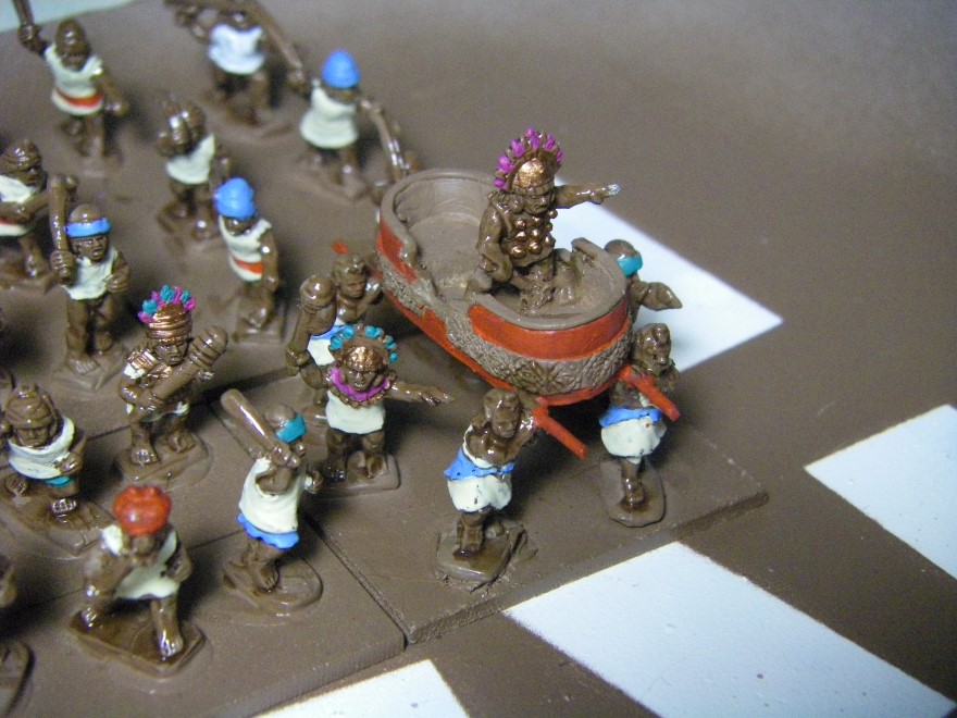 Painting The Chimu Imperial Army 1350-1480AD, Lurkio figures for DBA, 15mm