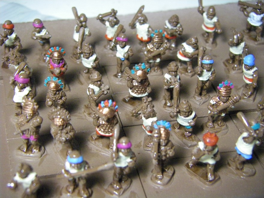 Painting The Chimu Imperial Army 1350-1480AD, Lurkio figures for DBA, 15mm