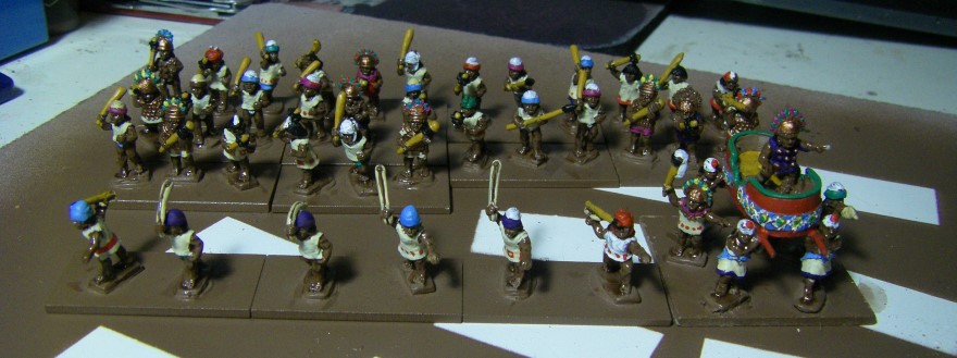 Painting The Chimu Imperial Army 1350-1480AD, Lurkio figures for DBA, 15mm