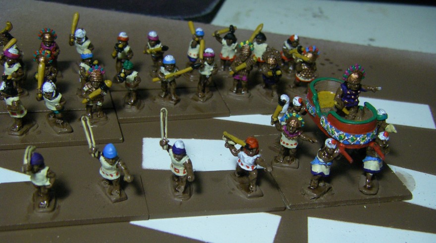 Painting The Chimu Imperial Army 1350-1480AD, Lurkio figures for DBA, 15mm