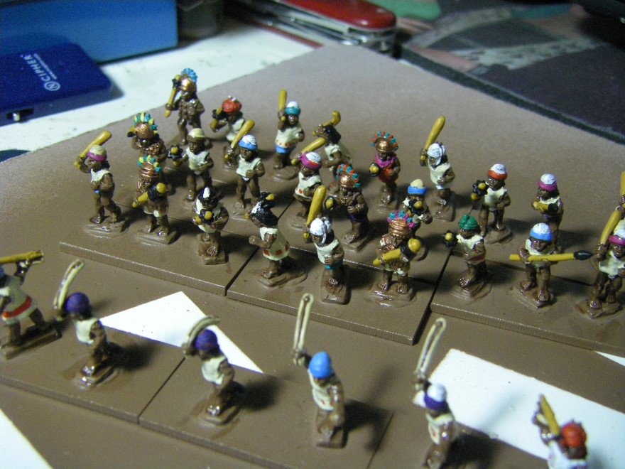 Painting The Chimu Imperial Army 1350-1480AD, Lurkio figures for DBA, 15mm