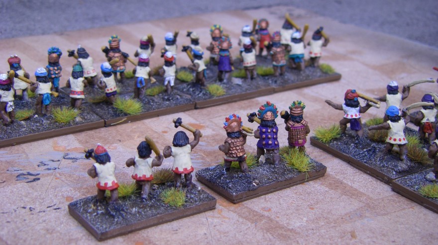 Painting The Chimu Imperial Army 1350-1480AD, Lurkio figures for DBA, 15mm