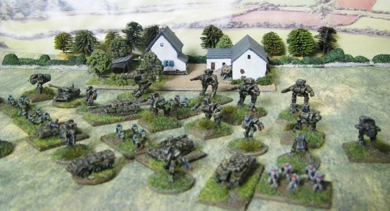 6mm, 1/300th, 1/300 Sci Fi GZG, Ground Zero Games Large Mecha Units, Small Walkers with Rocket Pods, Medium Mecha Units and Heroics & Ros West German Leopards and Marders 