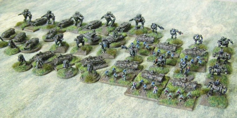 6mm, 1/300th, 1/300 Sci Fi GZG, Ground Zero Games being painted