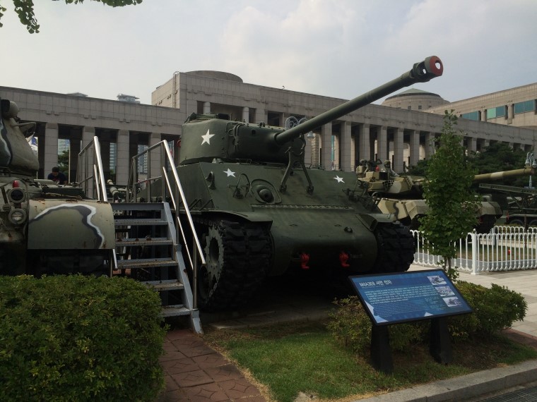 Korean War Memorial Museum Photos, Koorean M4A3 Sherman