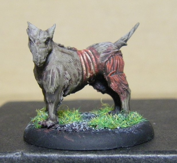 Malifaux, Marcus and Ramos Arcanist Canine Remains Painted, 30mm