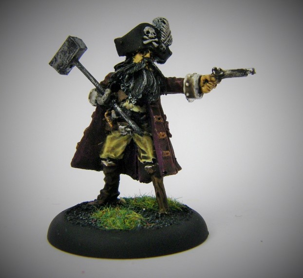 Malifaux, Arcanist Photos of The Captain Proxy, Metal and Plastic, 32mm