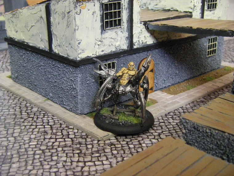  Photos of Howard Langston in some home made Malifaux City Terrain Painted, Wyrd Games