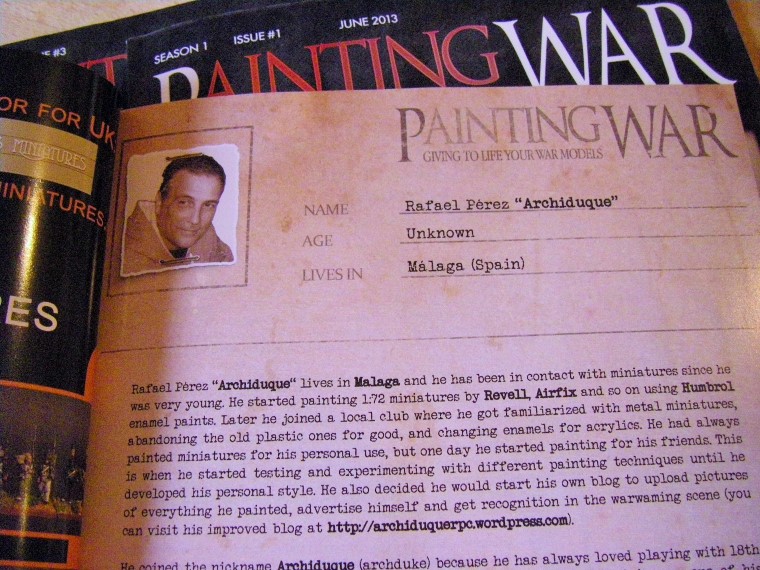 Review of Painting War Magazine from Spain, WW2, Napoleonics