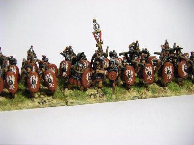 Late Roman Legions
Donnington Late Imperial Romans & Palmyrans (mixed), with Veni Vidi Vici shield transfers
Keywords: LIR EIR