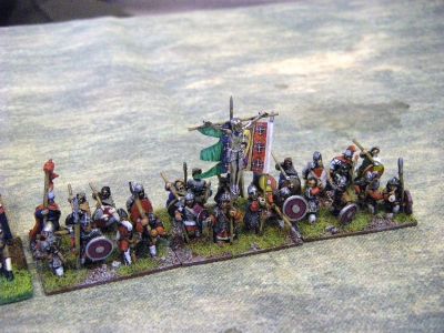 Varangians
With a crucified christ from a pendant ! 
Keywords: thematic maurikian