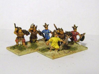 New Kingdom Egyptian Sherden Guards
NKE Figures - Essex figure at the right hand end 
Keywords: NKE