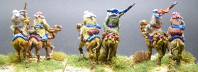 Red Copper 3D printed camels
