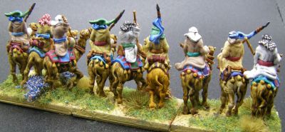 Red Copper 3D printed camels
