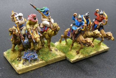 Red Copper 3D printed camels
