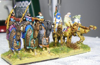 Red Copper 3D printed camels
