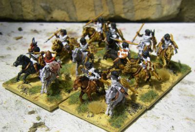 Numidian Cavalry
3D printed figures from 3D Breed's March to Hell range. See [url=https://madaxemandotcom.blogspot.com/2025/06/more-3d-printed-numidians.html]my blog[/url] for more info on how these were done.
