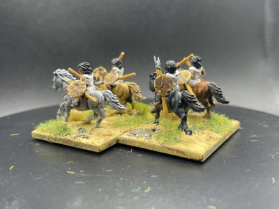 Numidian Cavalry
3D printed figures from 3D Breed's March to Hell range. See [url=https://madaxemandotcom.blogspot.com/2025/06/more-3d-printed-numidians.html]my blog[/url] for more info on how these were done.
