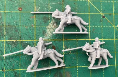 3D printed Early Knights 
These are quite early Eskice-designed figures, and may well be more suited to printing in 10mm as they are a bit basic in 15mm.  The more recent sculpts look like they could be better at 15mm than these.
Keywords: efknights