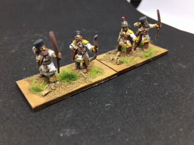 Justinian Byzantine Archers
Forged in Battle Justinians painted by Dave Saunders
Keywords: EBYZANTINE; LIR