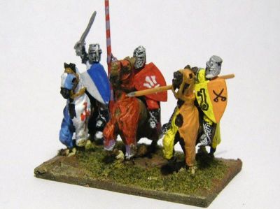 1200-1400 period Knights 
From the [url=http://www.vexillia.ltd.uk/mirliton/shop15_commune.html] Mirliton Italian Commune Wars[/url] range, but suitable for many other nations
Keywords: barded CommunalItalian