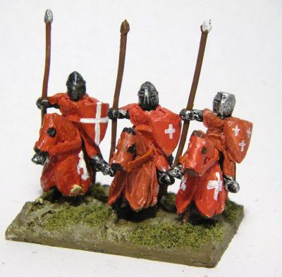 Late Crusader Knights 
Painted as Templars
Keywords: barded