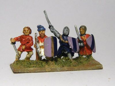 Men at Arms / Swordsmen / Dismounted Knights
Men at Arms from various rangnes
Keywords: medfoot menatarms